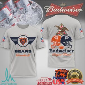 Chicago Bears Official NFL Vintage Budweiser 3D Shirt Chicago Bears Official NFL Vintage Budweiser 3D Shirt