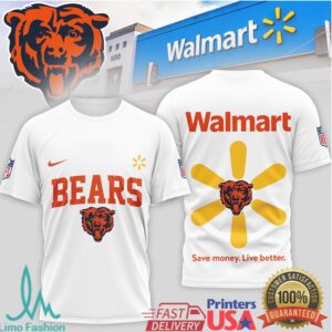 Chicago Bears Official NFL Walmart 3D Shirt Chicago Bears Official NFL Walmart 3D Shirt