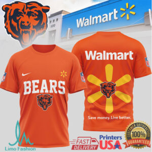 Chicago Bears Official NFL Walmart 3D Shirt