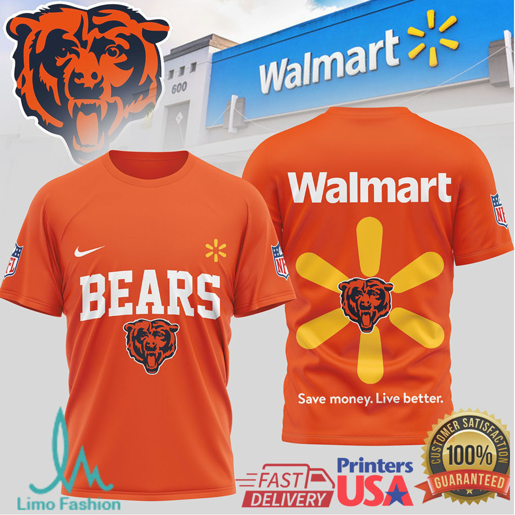 Chicago Bears Official NFL Walmart 3D Shirt Chicago Bears Official NFL Walmart 3D Shirt