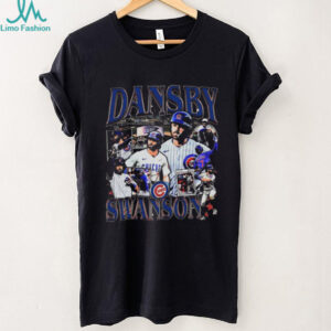 Chicago Cubs Dansby Swanson Bootleg Style Tee Chicago Cubs Dansby Swanson Bootleg Style Tee