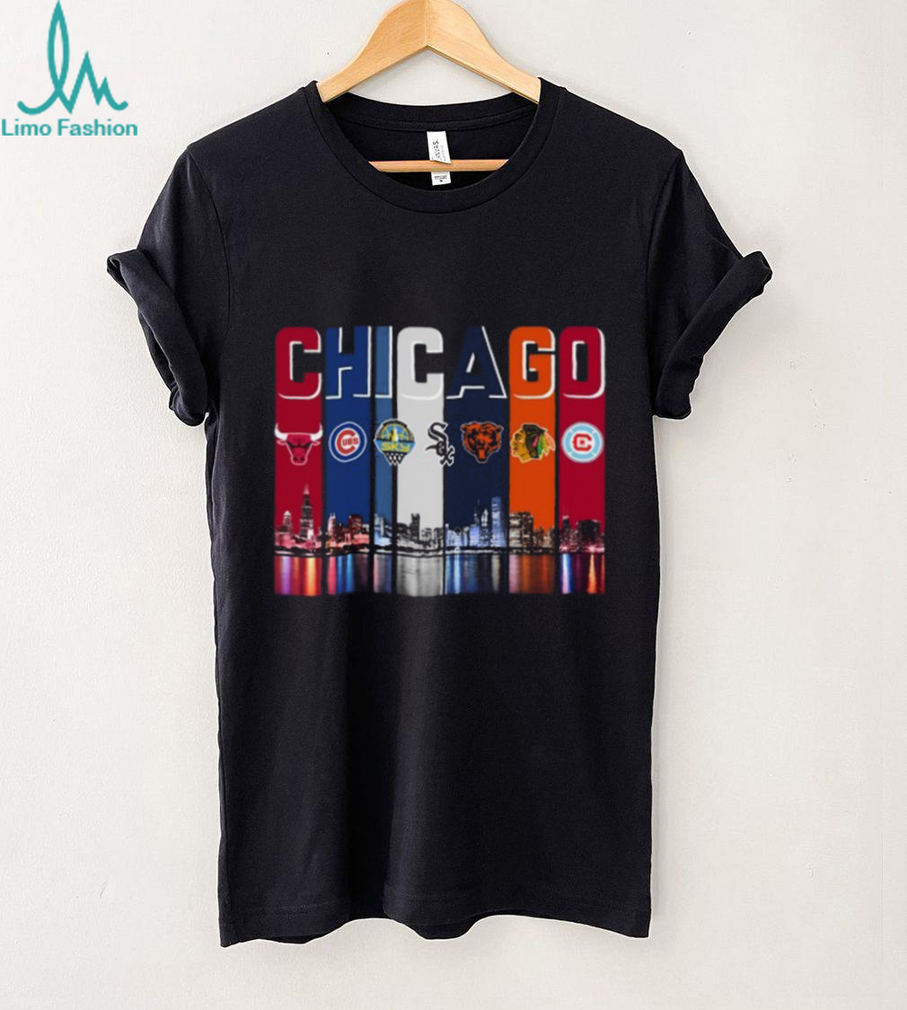 Chicago Sports City Skyline T Shirt Recovered Chicago Sports City Skyline T Shirt Recovered
