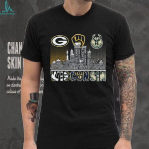 Chicago Sports Legends Skyline T Shirt Recovered