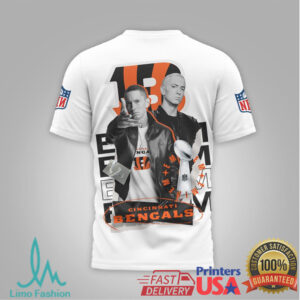 Cincinnati Bengals Official NFL Eminem 3D Shirt Cincinnati Bengals Official NFL Eminem 3D Shirt