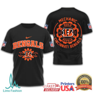 Cincinnati Bengals Official NFL Mechanic 3D Shirt