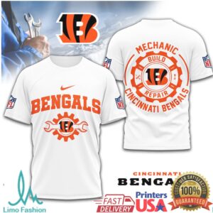 Cincinnati Bengals Official NFL Mechanic 3D Shirt