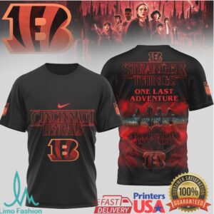 Cincinnati Bengals Official NFL Stranger Things 3D Shirt Cincinnati Bengals Official NFL Stranger Things 3D Shirt