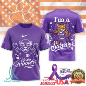 Clemson Tigers Cancer Awareness T Shirt