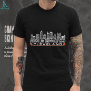 Cleveland Browns Football greatest of all time team legends Cleveland City Skyline shirt