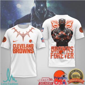 Cleveland Browns Official NFL Black Panther 3D Shirt