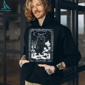 Creepmas Vintage The Yule Cat Tarot Card Dark Christmas T Shirt
