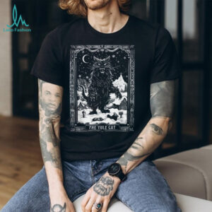 Creepmas Vintage The Yule Cat Tarot Card Dark Christmas T Shirt