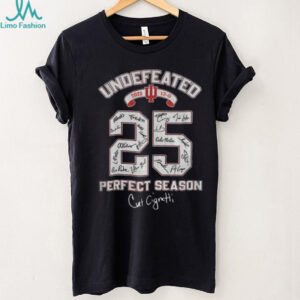 Curt Cignetti coach Indiana Hoosiers Big Champions Undefeated 2025 Perfect Season signature shirt
