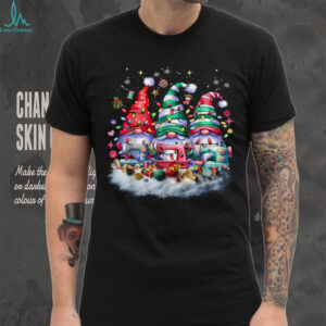 Cute Buttons Thread Three Gnomes Sewing Quilting Christmas T Shirt