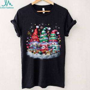 Cute Buttons Thread Three Gnomes Sewing Quilting Christmas T Shirt