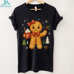Cute Gingerbread Christmas Snow Xmas Gifts For Men Women Kid Pullover Hoodie