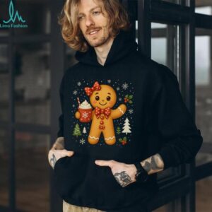 Cute Gingerbread Christmas Snow Xmas Gifts For Men Women Kid Pullover Hoodie