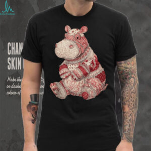 Cute Patchwork Hippo Vintage Floral Quilting Lover Shirt