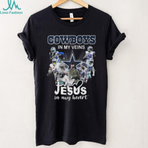 Dallas Cowboys In My Veins Jesus In My Heart T Shirt