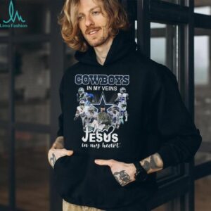 Dallas Cowboys In My Veins Jesus In My Heart T Shirt
