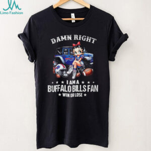 Damn Right I Am A Buffalo Bills Fan Betty Boop T Shirt