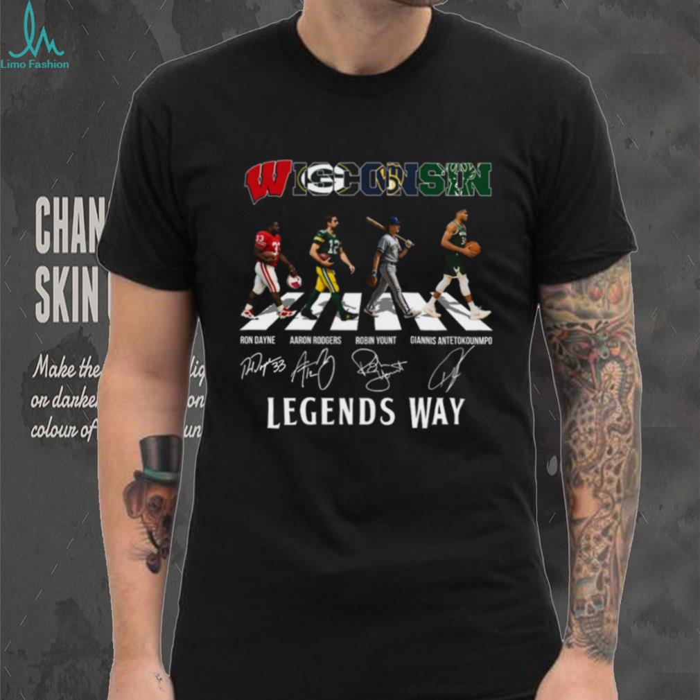 Dayne, Rodgers, Yount, Antetokounmpo Legends Shirt Dayne, Rodgers, Yount, Antetokounmpo Legends Shirt