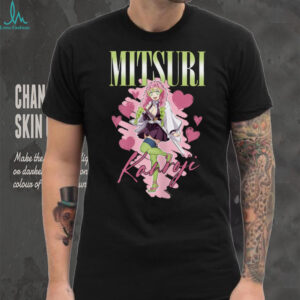Demon Slayer_ Kimetsu no Yaiba Mitsuri Pink Aesthetic T Shirt