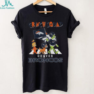Denver Broncos Grinch Squad Abbey Road Parody T Shirt