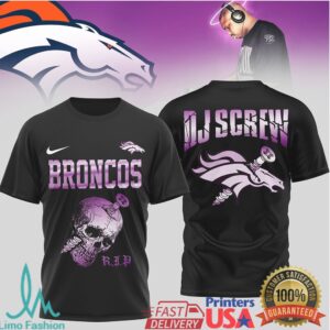 Denver Broncos Official NFL DJ Screw 3D Shirt Denver Broncos Official NFL DJ Screw 3D Shirt
