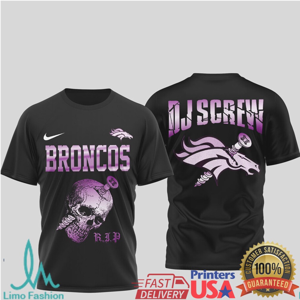 Denver Broncos Official NFL DJ Screw 3D Shirt Denver Broncos Official NFL DJ Screw 3D Shirt