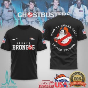 Denver Broncos Official NFL Ghostbusters 3D Shirt Denver Broncos Official NFL Ghostbusters 3D Shirt