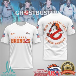 Denver Broncos Official NFL Ghostbusters 3D Shirt