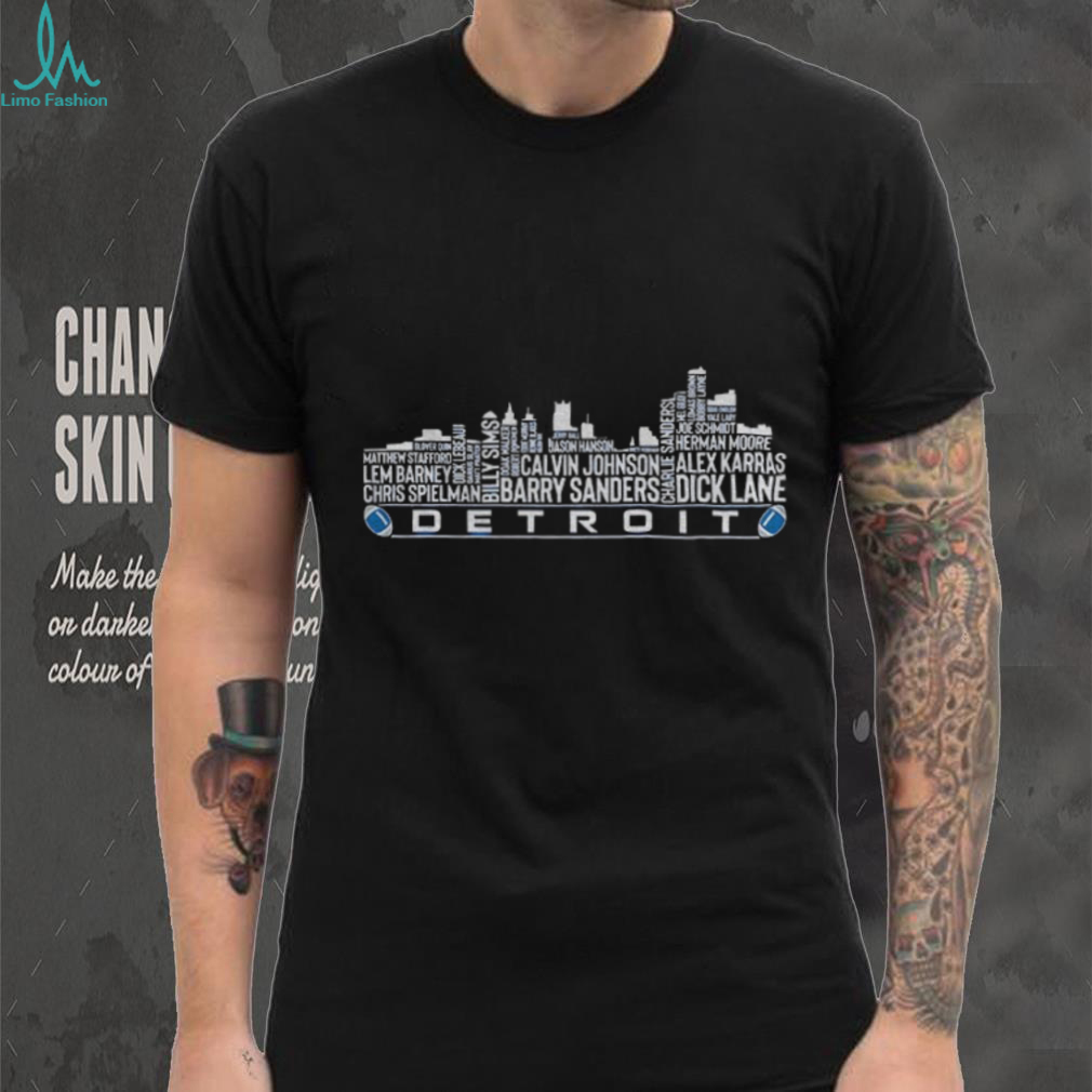 Detroit Lions NFL greatest of all time team legends Detroit City Skyline shirt Detroit Lions NFL greatest of all time team legends Detroit City Skyline shirt