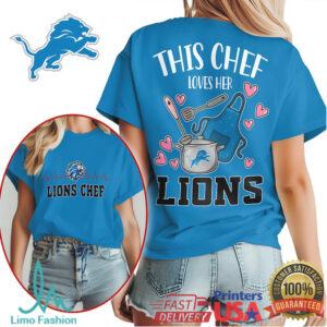 Detroit Lions Official NFL Chef Fan Women's Shirt
