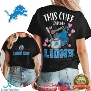 Detroit Lions Official NFL Chef Fan Women's Shirt