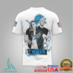 Detroit Lions Official NFL Eminem 3D Shirt Detroit Lions Official NFL Eminem 3D Shirt