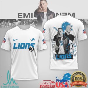 Detroit Lions Official NFL Eminem 3D Shirt