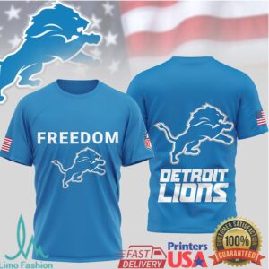 Detroit Lions Official NFL Freedom 3D Shirt Detroit Lions Official NFL Freedom 3D Shirt