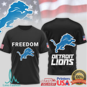 Detroit Lions Official NFL Freedom 3D Shirt