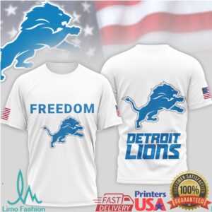 Detroit Lions Official NFL Freedom 3D Shirt