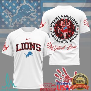 Detroit Lions Official NFL MMIW Awareness Shirt
