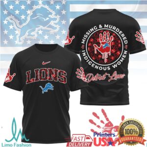 Detroit Lions Official NFL MMIW Awareness Shirt