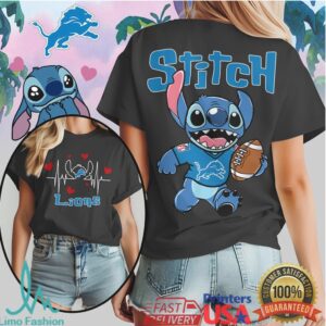Detroit Lions Official NFL Stitch Women Shirt