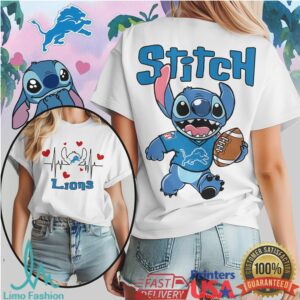 Detroit Lions Official NFL Stitch Women Shirt