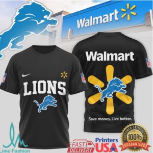 Detroit Lions Official NFL Walmart 3D Shirt Detroit Lions Official NFL Walmart 3D Shirt