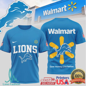 Detroit Lions Official NFL Walmart 3D Shirt