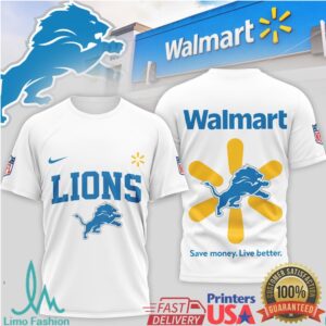 Detroit Lions Official NFL Walmart 3D Shirt