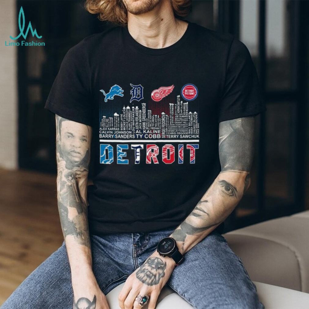 Detroit Sports History Graphic T Shirt Recovered Detroit Sports History Graphic T Shirt Recovered