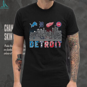 Detroit Sports History Graphic T Shirt Recovered