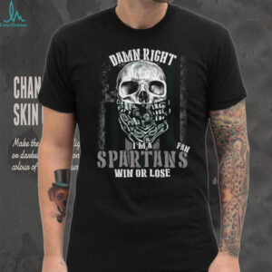 Die Hard Spartans Fan Bandana Skull Shirt